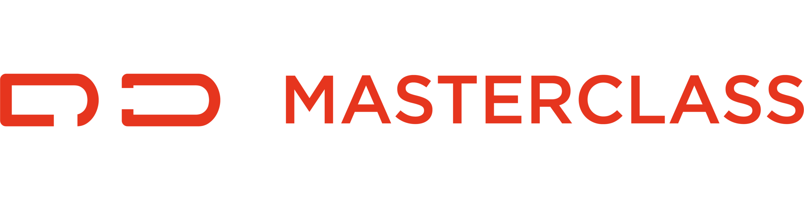 Masterclass Logo in Weißer Ausführung Für Den Header